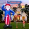 12FT Giant Patriotic Independence Memorial Day 4th of July Inflatable Outdoor Uncle Sam Decoration, LED Lights Holiday Blow Up for Fourth of July Party Garden Yard Lawn Decor